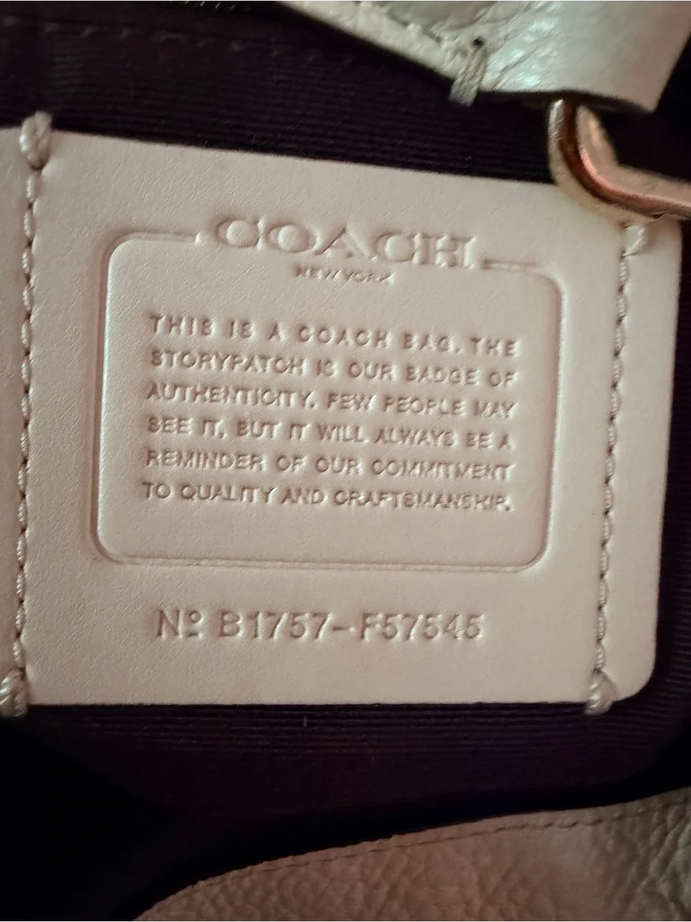 Coach Lexy Pebbled Leather Shoulder Bag in Chalk White